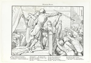 Også en dødedans, tavle IV af Alfred Rethel