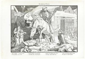 Også en dødedans, plade VII af Alfred Rethel