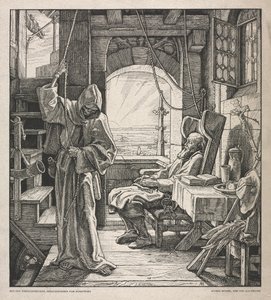 Dødedansen: Døden som en ven, 1850.