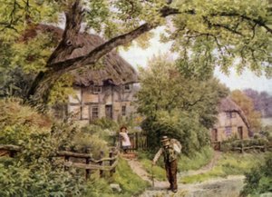 En bybane ved Houghton, Sussex af Alfred Robert Quinton