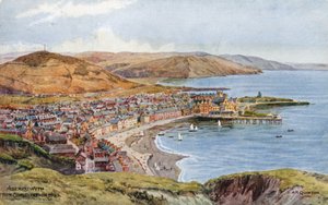 Aberystwyth fra Constitution Hill af Alfred Robert Quinton