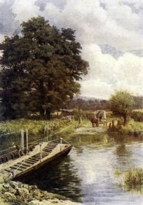 Bablock Hythe Færge af Alfred Robert Quinton