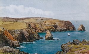 Boscastle, The Coast Fra Willapark P af Alfred Robert Quinton