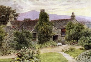 Dove Cottage, Grasmere (farve litho) af Alfred Robert Quinton