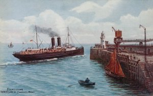 Folkestone, Kanalbådens Afgang af Alfred Robert Quinton