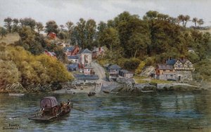 Fowey, Bodinnick Ferry af Alfred Robert Quinton