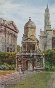 Gate of Honour, Caius College, Cambridge (farve litho) af Alfred Robert Quinton