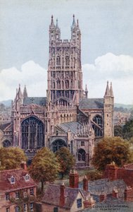 Gloucester Cathedral, fra vest af Alfred Robert Quinton