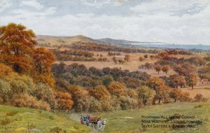 Highdown Hill (over Goring), nær Worthing, ser mod Seven Sisters og Beachy Head af Alfred Robert Quinton