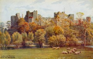 Ludlow Castle fra engene af Alfred Robert Quinton