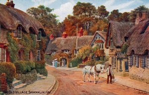 Old Village, Shanklin, Isle of Wight af Alfred Robert Quinton