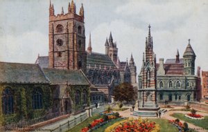 Plymouth, St. Andrews Church og Guildhali af Alfred Robert Quinton