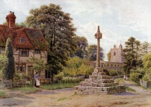 The Cross, East Hagbourne, Berkshire af Alfred Robert Quinton