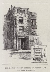 The House of John Dryden, i Fetter-Lane, bliver nu revet ned af Alfred Robert Quinton