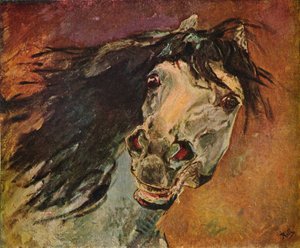 Andalusisk hestehoved, c1910 af Alfred Roll