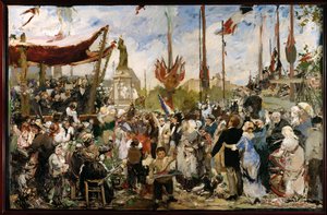 Den 14. juli 1880 (olieskitse) af Alfred Roll