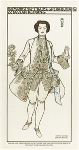 Kostumedesign til operaen Der Rosenkavalier The Knight of the Rose af Richard Strauss, 1910