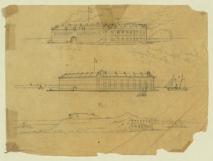 Fort Sumter af Alfred Rudolph Waud