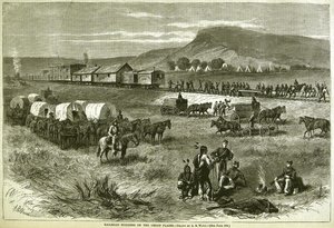 Railroad Building on the Great Plains, fra 