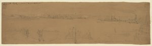 Transport i Alexandria fjerner tropper af Alfred Rudolph Waud