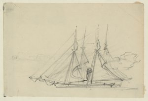 To sejlskibe af Alfred Rudolph Waud