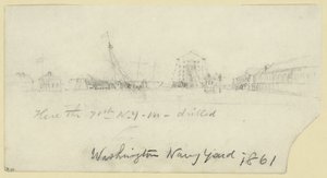 Washington Navy Yard af Alfred Rudolph Waud
