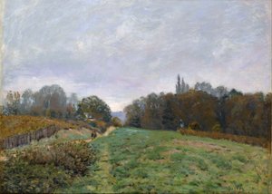 Louveciennes landskab. af Alfred Sisley