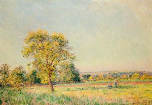 En sommerdag, 1886 af Alfred Sisley