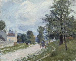 Et sving på vejen, 1873 af Alfred Sisley