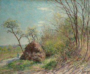 I udkanten af ​​skoven-Les Sablons af Alfred Sisley