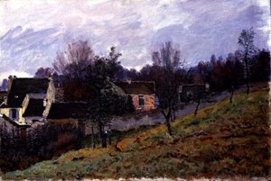 Efterår i Louveciennes af Alfred Sisley