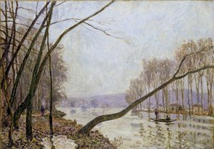 Seinen ranta syksyllä af Alfred Sisley