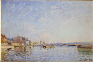 Canal du Loing af Alfred Sisley