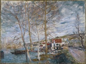 Flood at Moret Flood at Moret, 1879 af Alfred Sisley