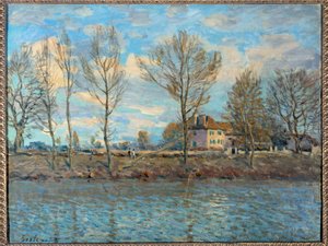 Øen af ​​den store jatte; Neuilly-sur-Seine. Maleri af Alfred Sisley af Alfred Sisley