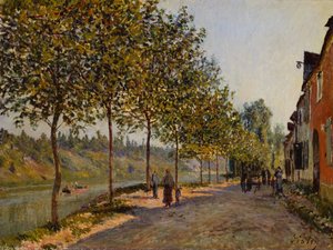 Junimorgen i Saint-Mammès af Alfred Sisley