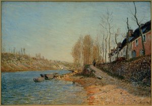 Det Hvide Kors i Saint-Mammès af Alfred Sisley