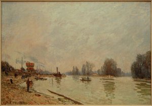 Seinen ved Suresnes af Alfred Sisley