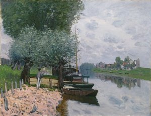 Seinen ved Bougival af Alfred Sisley
