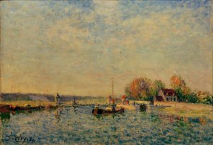 Loing-kanalen af Alfred Sisley