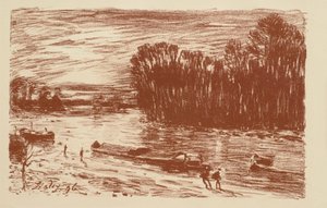 Loing nær St. Mammès af Alfred Sisley