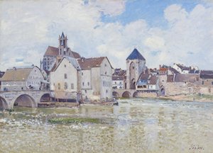 Broen ved Moret af Alfred Sisley