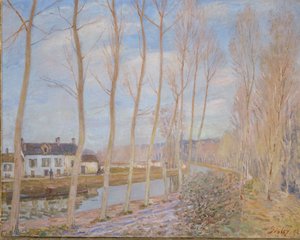 Loing-kanalen af Alfred Sisley