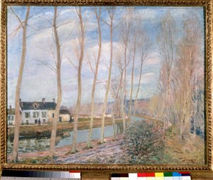 The Loing Canal Maleri af Alfred Sisley (1839-1899) 1892 Søn. 0,73x0,93 m Paris, Orsay Museum af Alfred Sisley