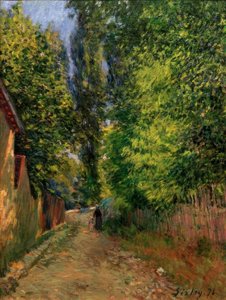 Omgivelser af Louveciennes af Alfred Sisley