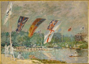 Regatta i Molesey af Alfred Sisley