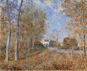 Vej ved skovbrynet af Alfred Sisley