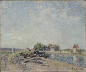 Saint-Mammès, Loir Canal af Alfred Sisley