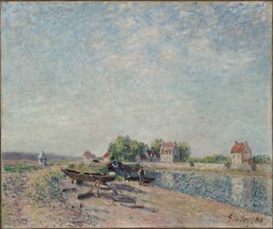 Saint-Mammès, Loir Canal af Alfred Sisley