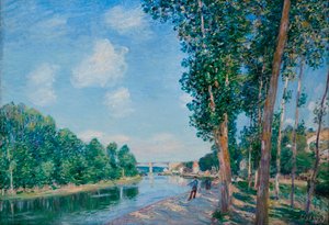 Saint Mother, Sun of June - Maleri af Alfred Sisley (1839-1899) af Alfred Sisley